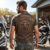 leather biker vest