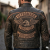 men’s leather biker jacket