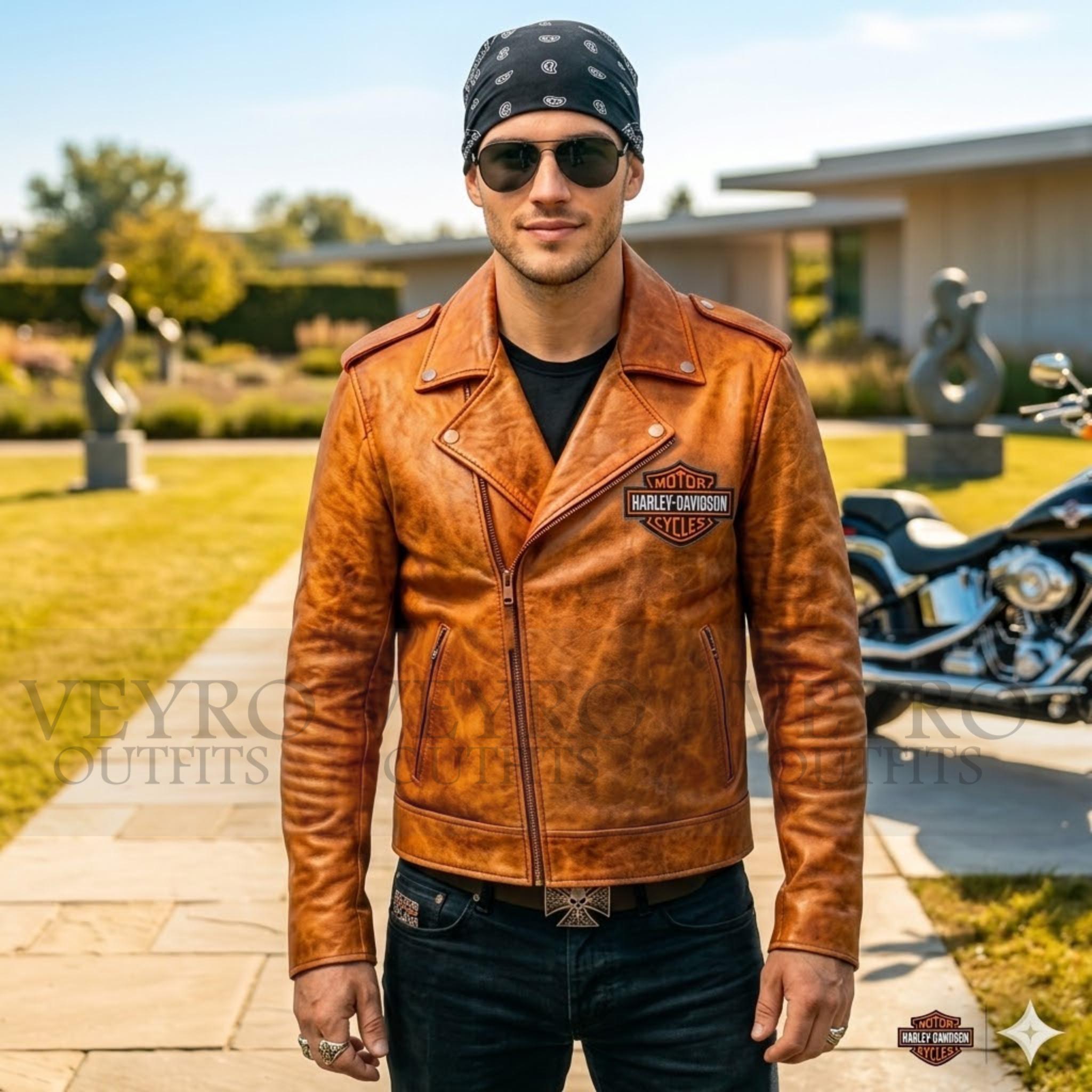 Harley-Davidson eagle leather jacket