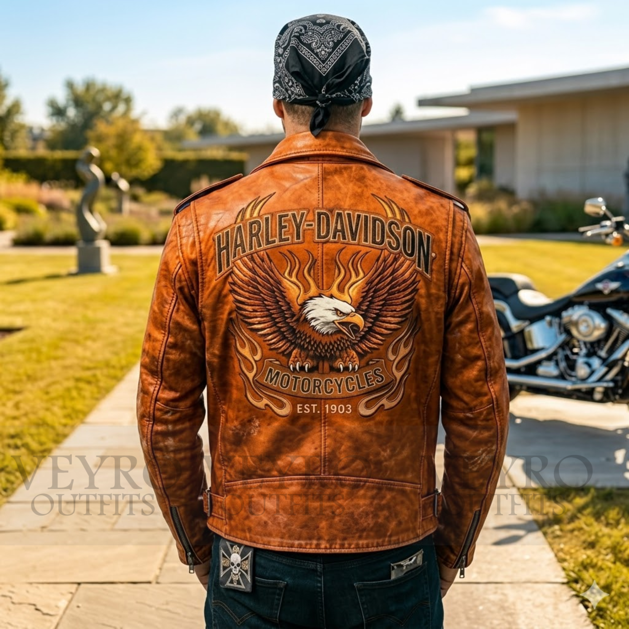 Harley-Davidson eagle leather jacket