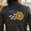 Harley-Davidson sunflower leather jacket