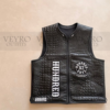 leather biker vest