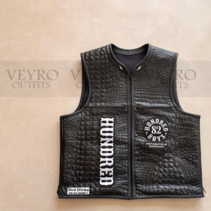 leather biker vest
