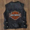 leather biker vest
