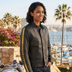 Harley-Davidson sunflower leather jacket