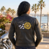Harley-Davidson sunflower leather jacket