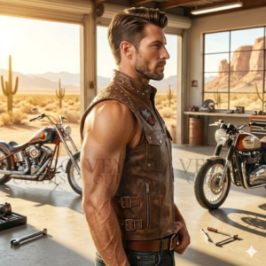 Cyberpunk biker vest