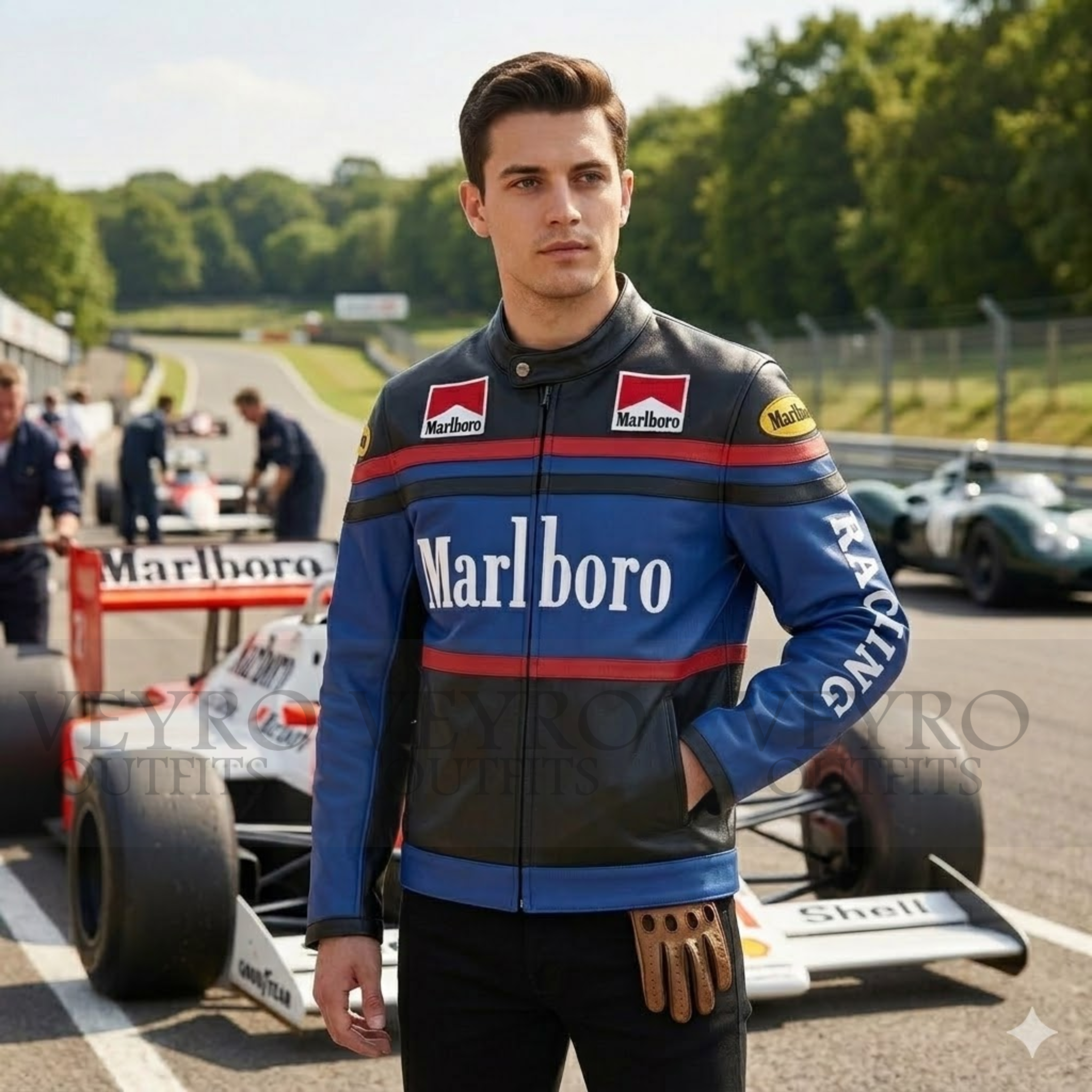 retro f1 leather jacket
