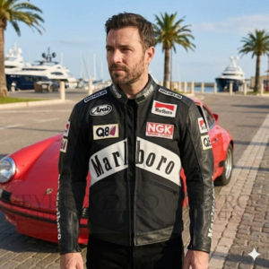 racing leather jacket vintage MotoGP