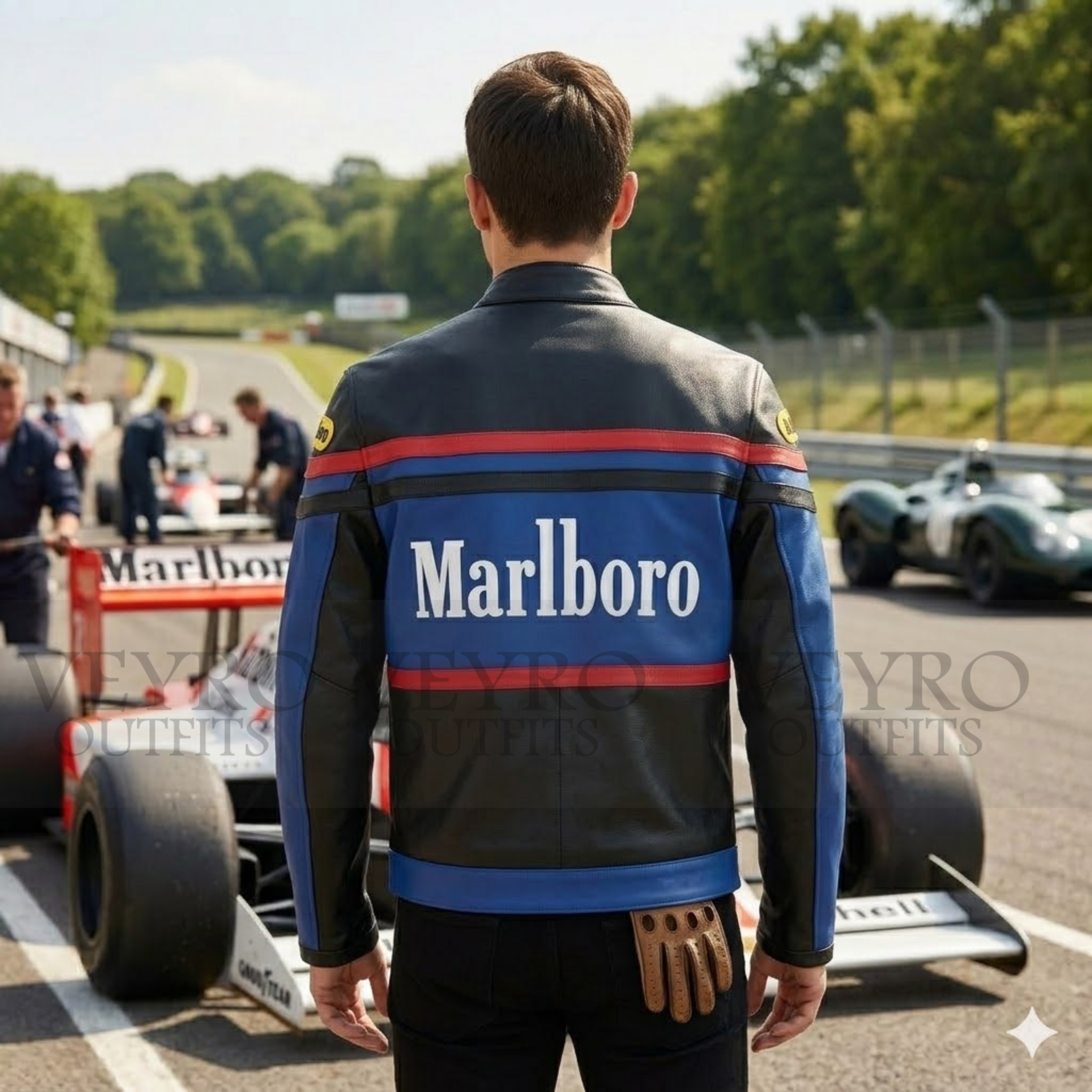 retro f1 leather jacket