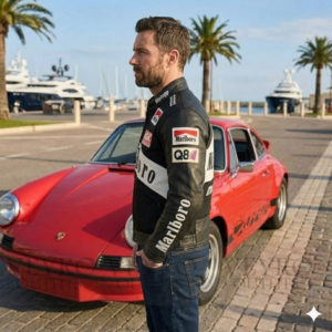 racing leather jacket vintage MotoGP