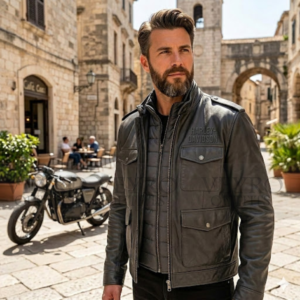 leather riding jacket