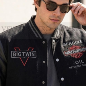 wool and leather varsity jacket