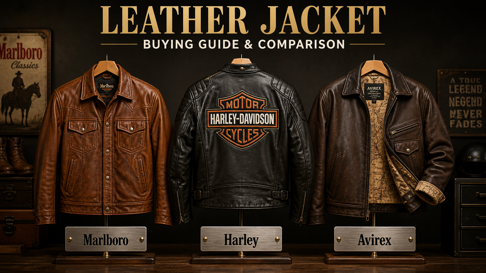 Leather Jackets | Avirex, Harley, Marlboro