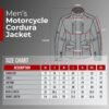 Men's Summer Jacket Size Chart by Veyro Outfits