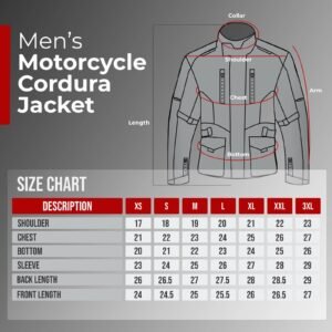 Men's Summer Jacket Size Chart by Veyro Outfits