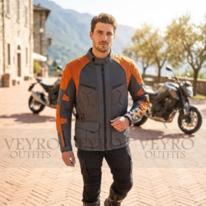 Technical adventure touring motorcycle jacket