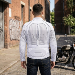 White Mesh Motorcycle Jacket