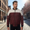 Two-Tone Textile Moto Jacket
