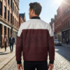 Two-Tone Textile Moto Jacket