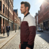 Two-Tone Textile Moto Jacket