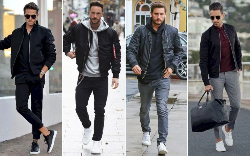 Black Bomber Jacket
