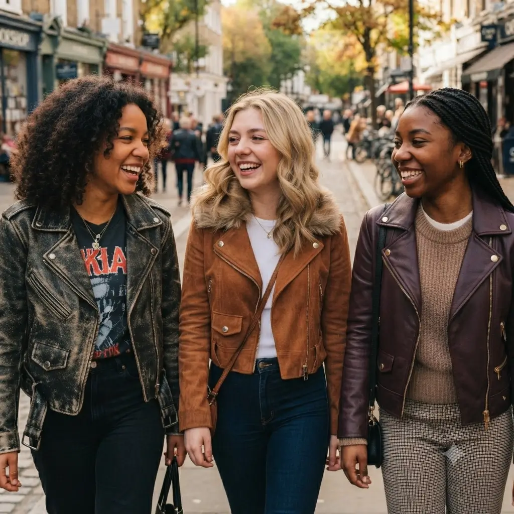 women's leather biker jackets