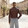 Women’s Cropped Leather Jacket