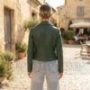 Green Leather Jacket Womens
