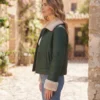 faux shearling bomber jacket