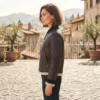 women's shearling bomber jacket