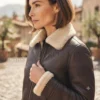 women's shearling bomber jacket