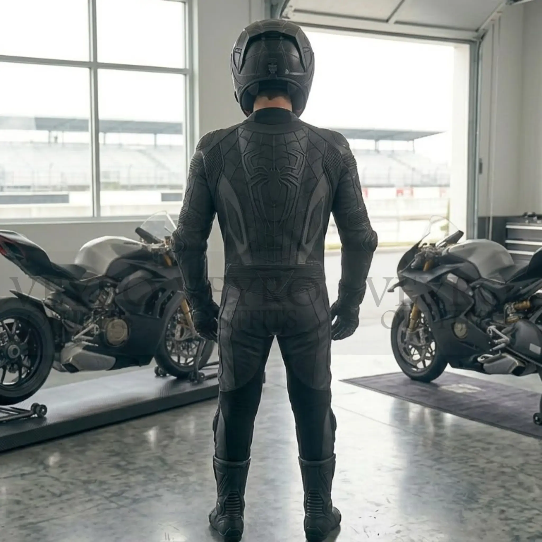 one-piece leather racing suit