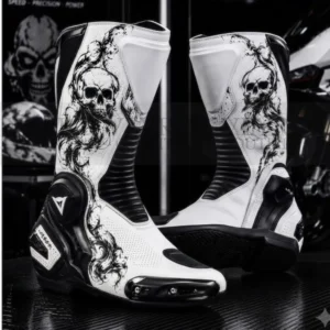 skull motorcycle racing suit