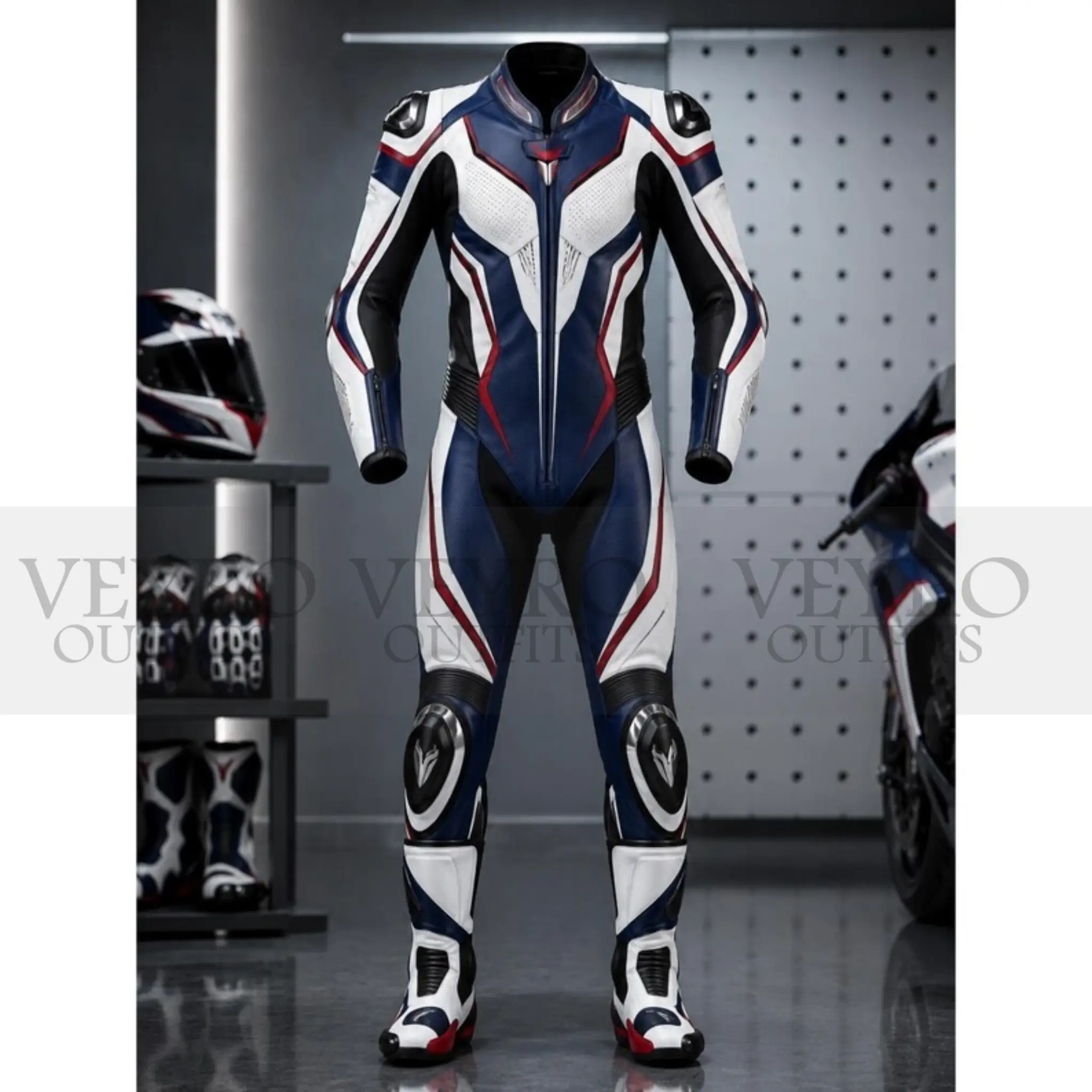 Leather Motorcycle Racing Suit