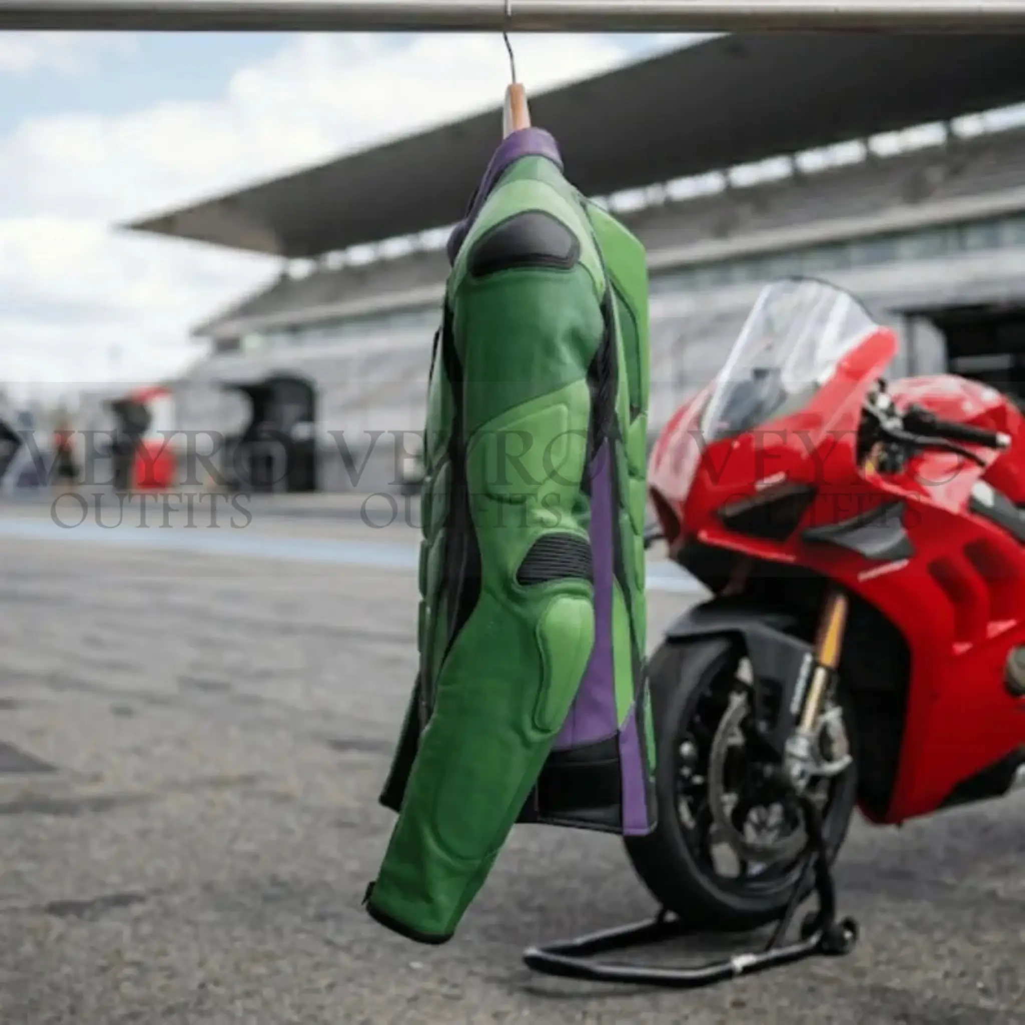 Custom CE Armored Leather Racing Jacket
