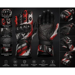 Men's leather racing suit