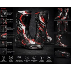 Men's leather racing suit