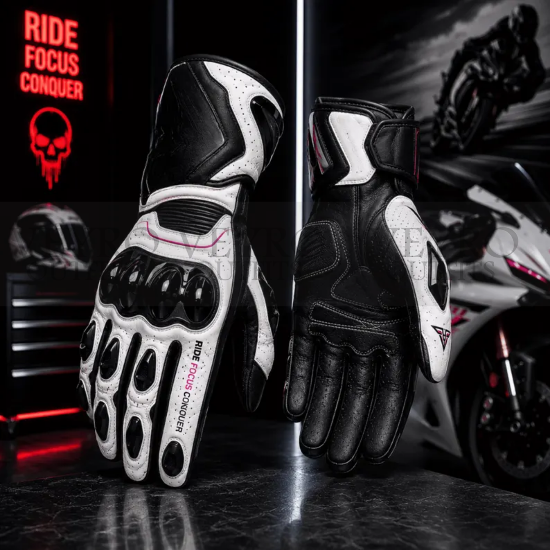 women's leather racing suit