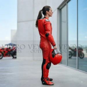 women's leather racing suit