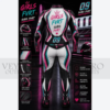 Women's motorcycle racing suit with CE armor