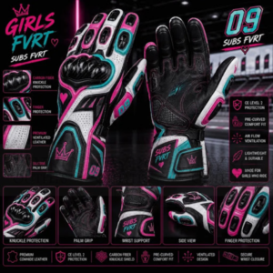 Women's motorcycle racing suit with CE armor