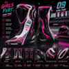 Women's motorcycle racing suit with CE armor