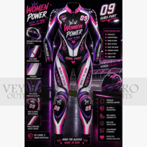 women's leather motorcycle racing suit