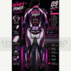 women's leather motorcycle racing suit