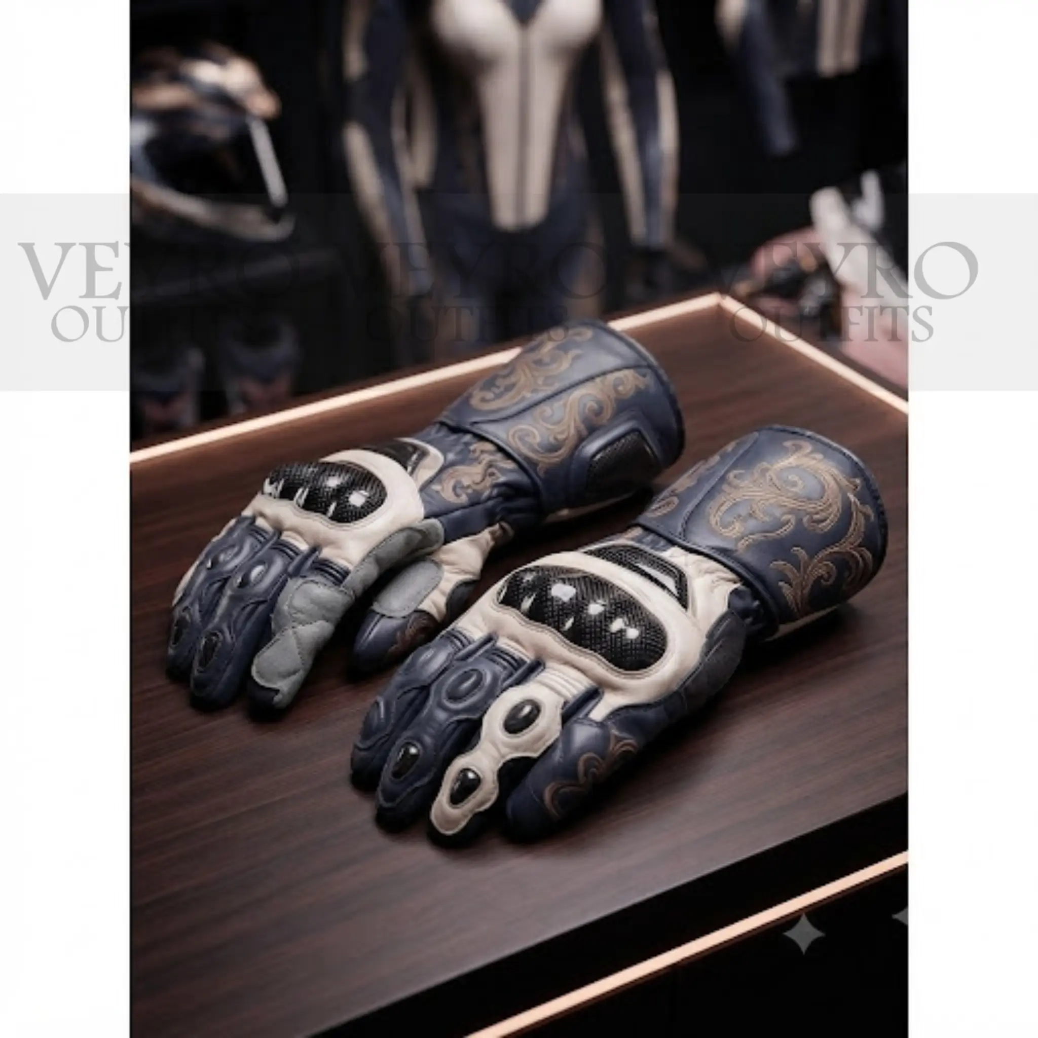 women's baroque leather racing suit