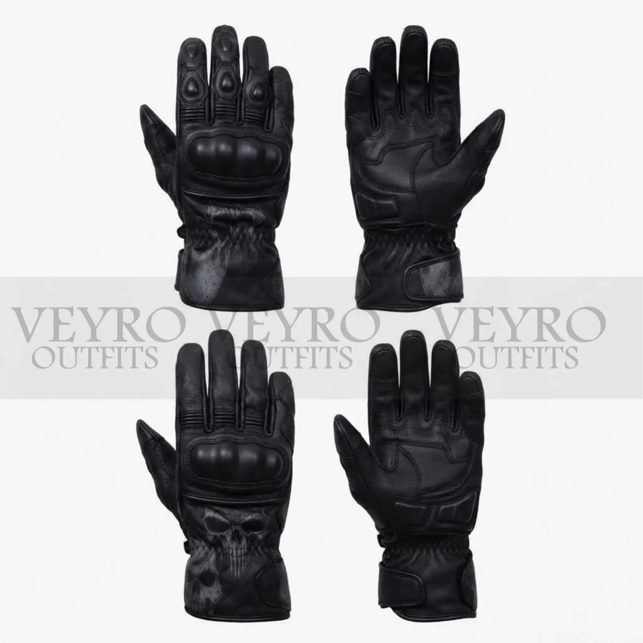 women's skull leather racing suit