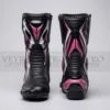 Women's pink leather racing suit