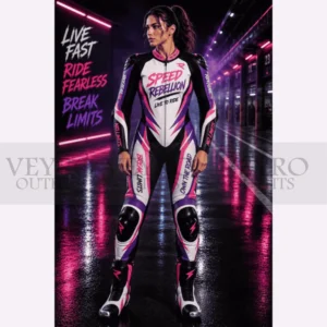 Custom Women’s Leather Motorcycle Racing Suit