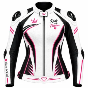 Pink moto jacket